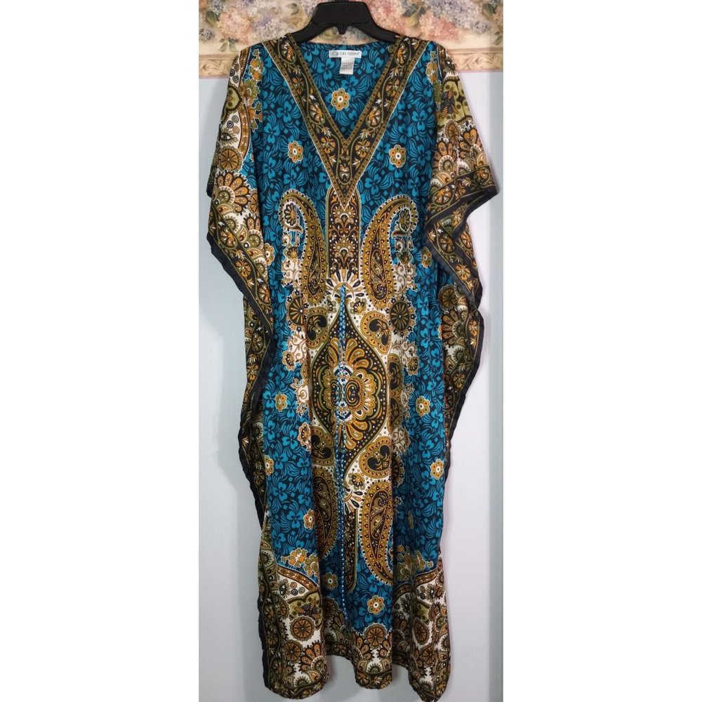 Cute Options Free Size Colorful Boho House Pool Kimono Travel Dress